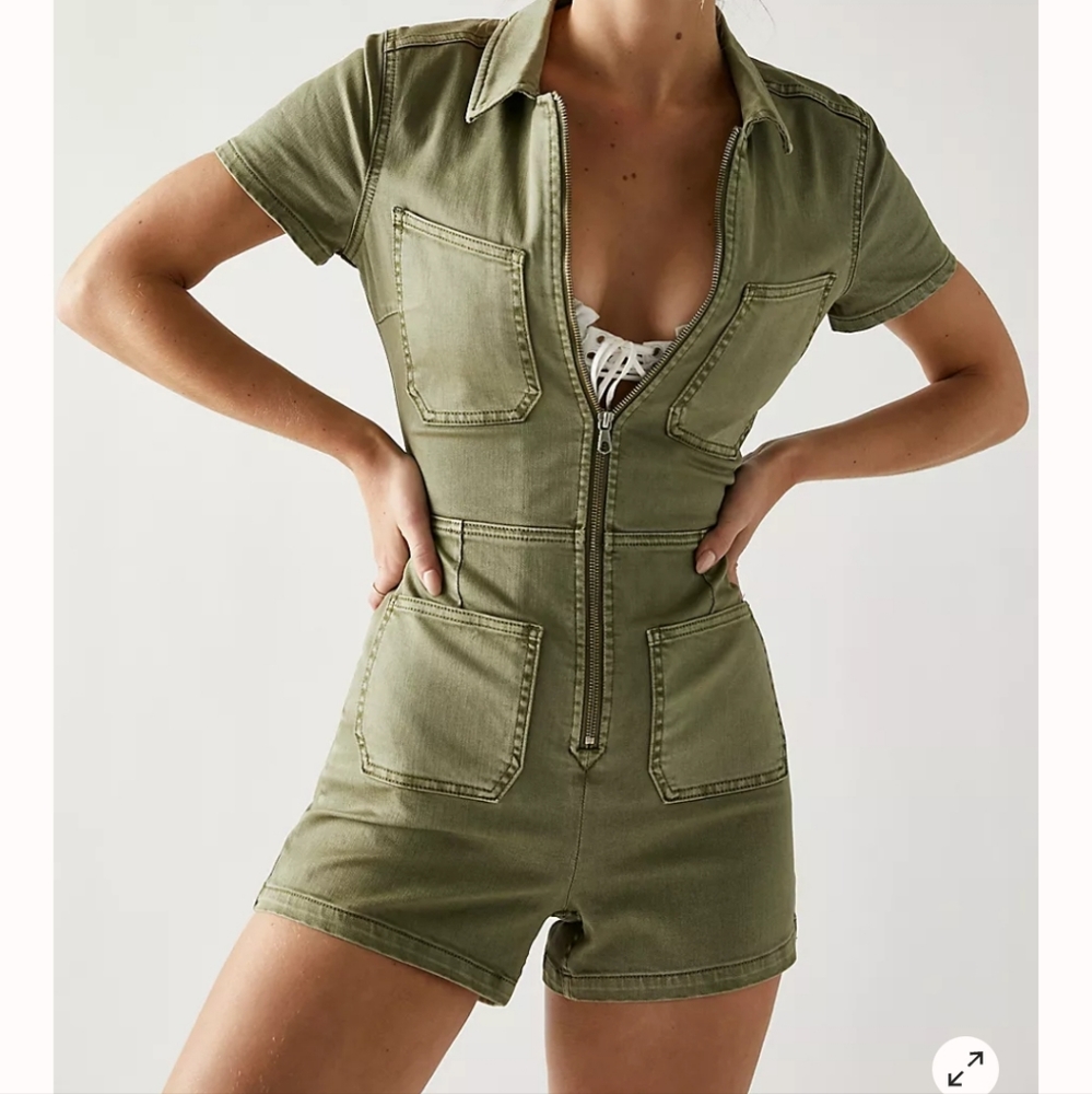 Free People CRVY Lennox Shortsuit